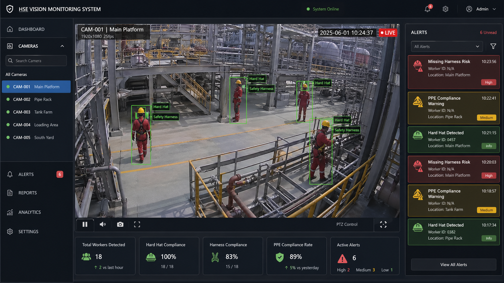 AI video monitoring system